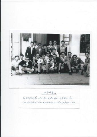 FDL 1949 Conscrits classe 50.