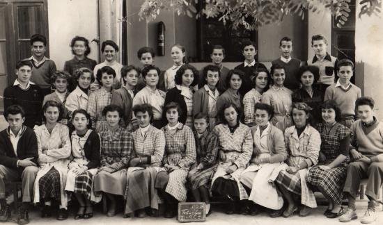 1953 cours complémentaire. Classe de 4 me.