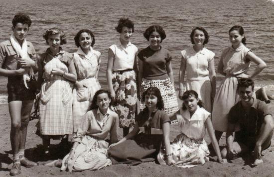 1955 à la plage de "La Siréne".
