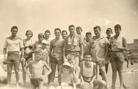1957: plage de La Siréne à FDL.
