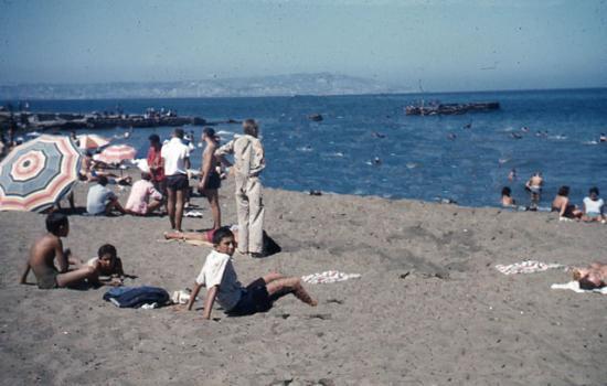 1959 .Plage de la Siréne à FDL.