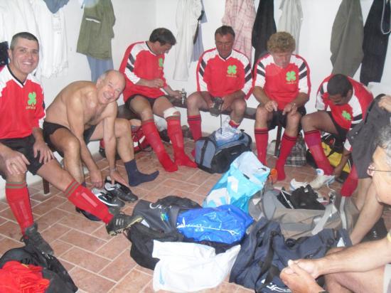 23 MAI 2010. Le vestiaire des anciens de l'USFE.